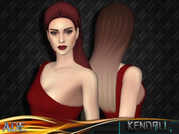 Sims 4 Kendall hair by Ade Darma at TSR