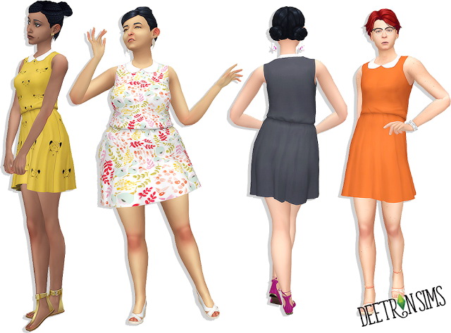 Sims 4 Emma Dress at Deetron Sims