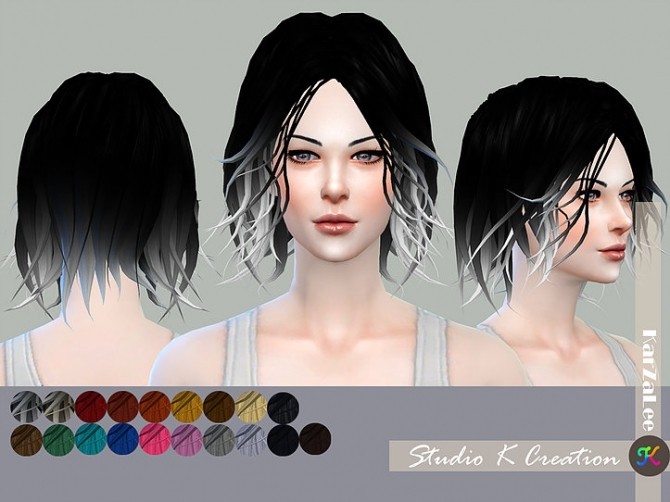 Sims 4 Animate hair 84 Selene at Studio K Creation