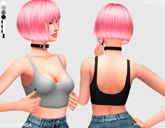 Sims 4 BETH TOP at Candy Sims 4