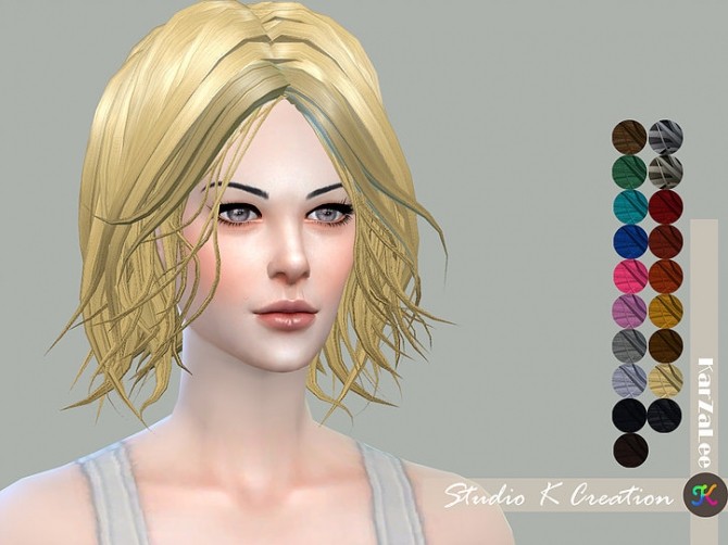Sims 4 Animate hair 84 Selene at Studio K Creation