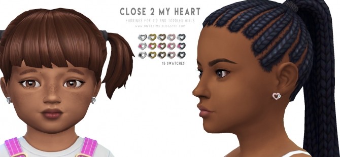 Sims 4 Close to My Heart Earrings at Onyx Sims