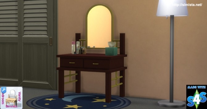 Sims 4 Bedroom Vanity at Simista