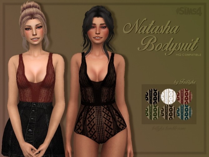 Sims 4 Natasha Bodysuit at Trillyke