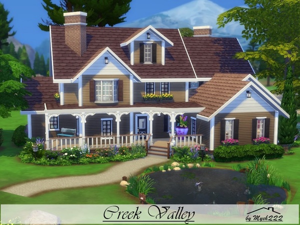 Sims 4 Creek Valley by MychQQQ at TSR