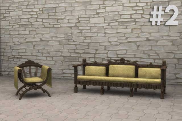 Sims 4 TSM to TS4 Sofa & Armchairs at Historical Sims Life