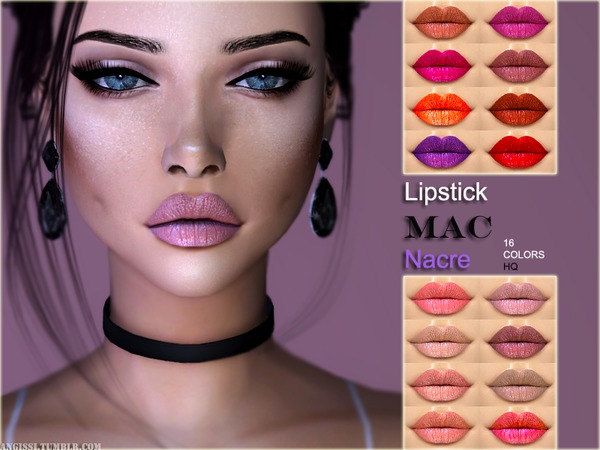 Sims 4 Lipstick Nacre by ANGISSI at TSR