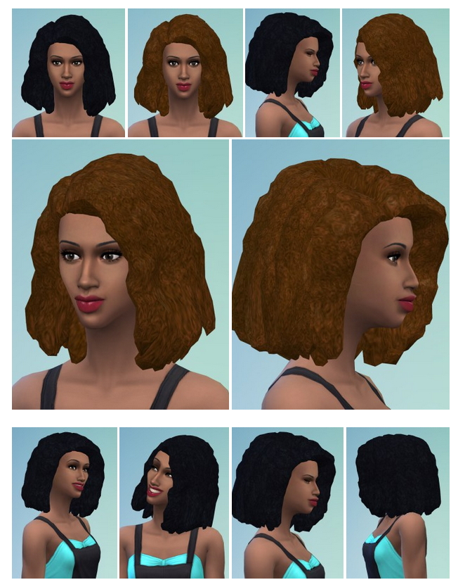 Sims 4 Mega Afro Curls Hair Woman at Birksches Sims Blog