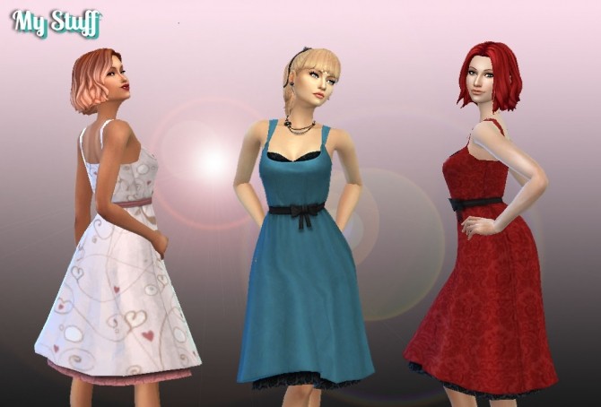 Sims 4 Puff Skirt Dress at My Stuff