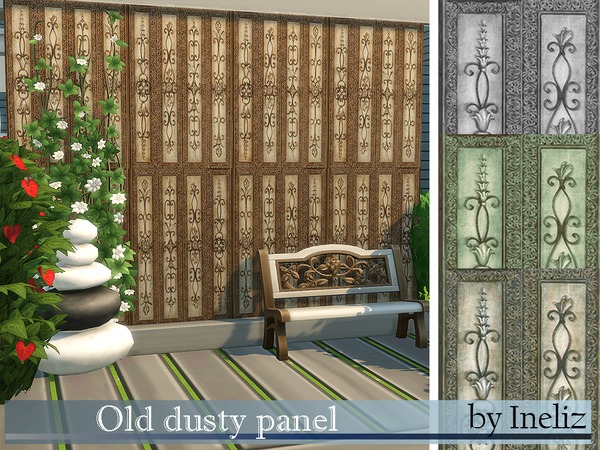 Sims 4 Old dusty panel by Ineliz at TSR