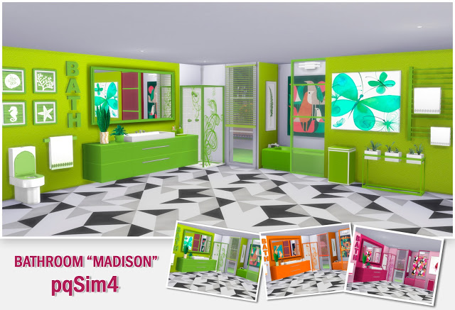Sims 4 Madison bathroom at pqSims4