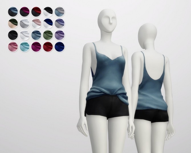 Sims 4 Nightwear V shape (20 colors) at Rusty Nail