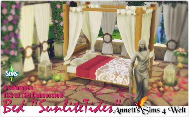Sims 4 Bed SunliteTides TS3 to TS4 Conversion at Annett’s Sims 4 Welt