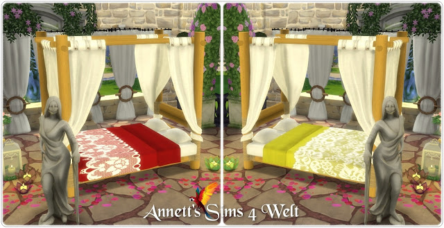 Sims 4 Bed SunliteTides TS3 to TS4 Conversion at Annett’s Sims 4 Welt
