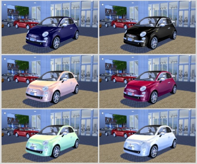 Sims 4 Fiat 500 Lounge 2008 at OceanRAZR