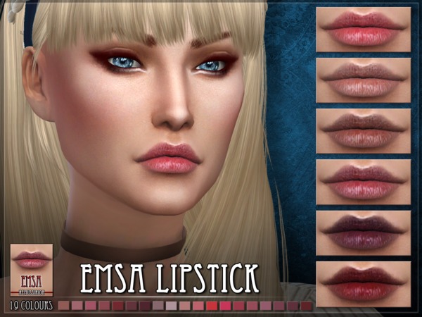Sims 4 EMSA Lipstick by RemusSirion at TSR