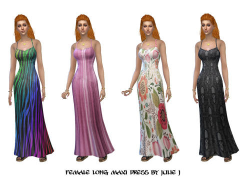 Sims 4 Long Maxi Dress at Julietoon – Julie J