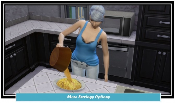 Sims 4 More Servings Options by LittleMsSam