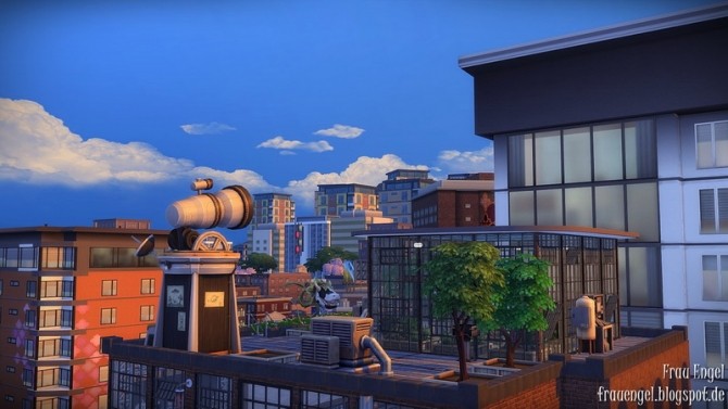 Sims 4 Industrial Penthouse by Julia Engel at Frau Engel