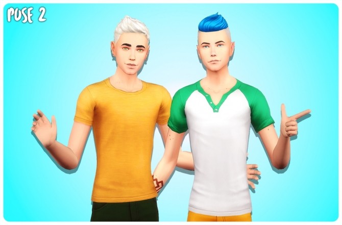 Sims 4 BEST FRIENDS POSE PACK at Wyatts Sims