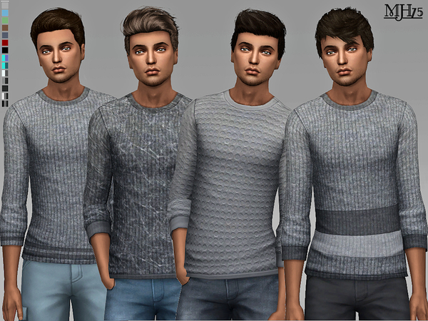 Sims 4 Jerome Sweaters by Margeh 75 at TSR