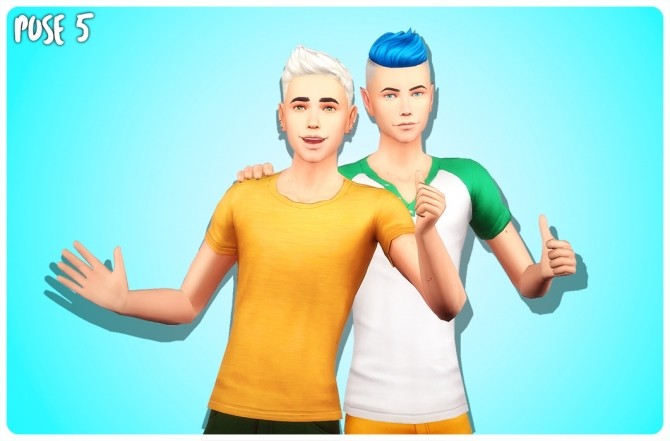 Sims 4 BEST FRIENDS POSE PACK at Wyatts Sims