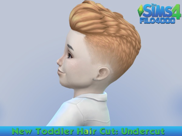 Sims 4 Toddler Hair 05 Undercut by filo4000 at TSR