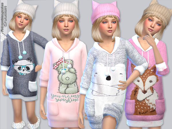 Sims 4 Child Sweaters Collection 05 by Pinkzombiecupcakes at TSR