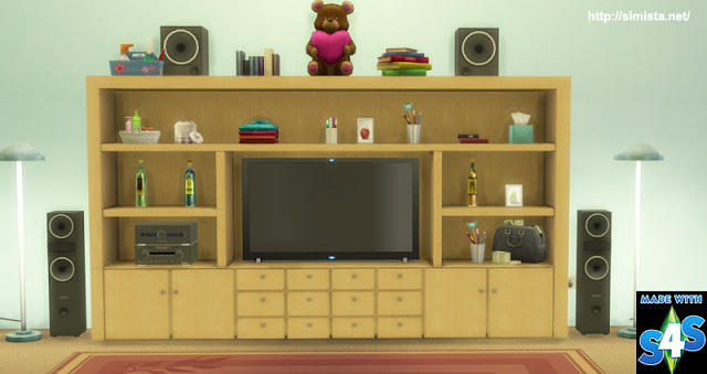 Sims 4 The Kahuna TV Cabinet at Simista