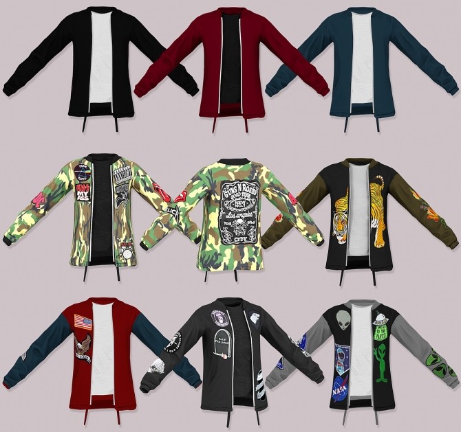 Sims 4 Semller GStar Jacket Male Version at Lumy Sims