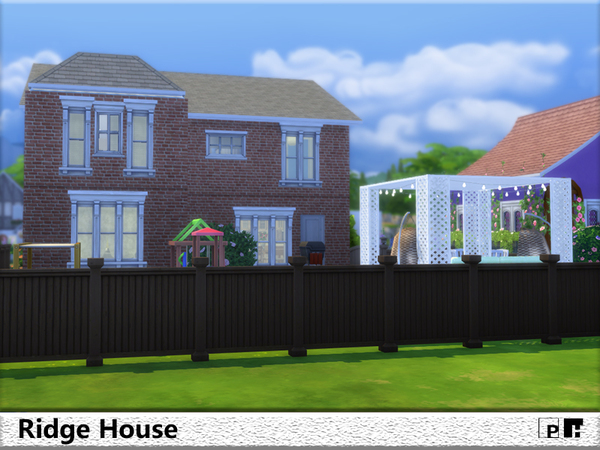 Sims 4 Ridge House by Pinkfizzzzz at TSR