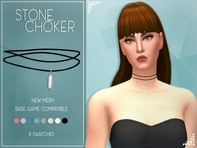 Sims 4 Stone Choker at Enriques4