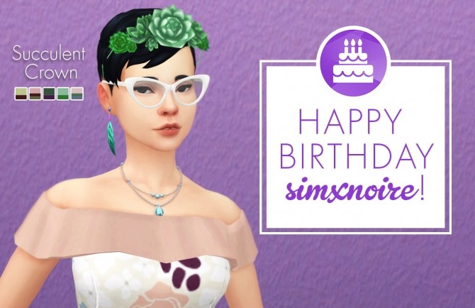 Sims 4 Happy birthday to the ever lovely set at The Plumbob Tea Society