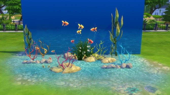 Sims 4 Under the Sea III: Coral Branches and Underwater Ceiling by Snowhaze at Mod The Sims