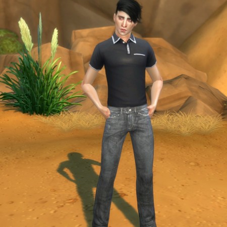 Simple & Casual Designer Jeans for Male by katetblue77 at Mod The Sims