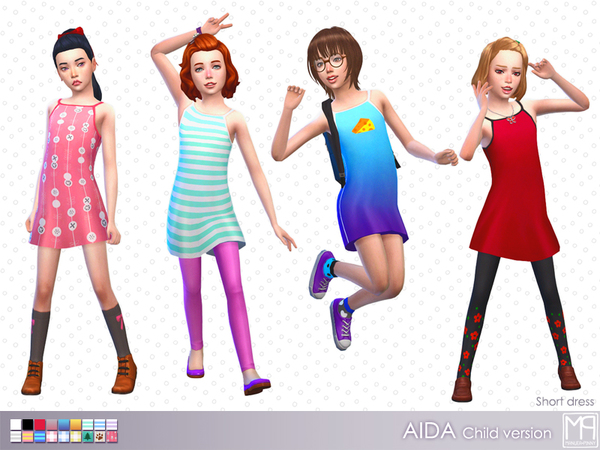 Sims 4 ManueaPinny Aida set by nueajaa at TSR
