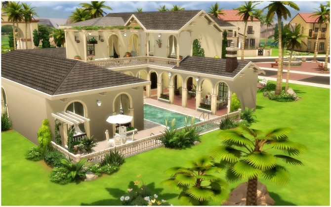 Sims 4 House 33 Mediterranean at Via Sims