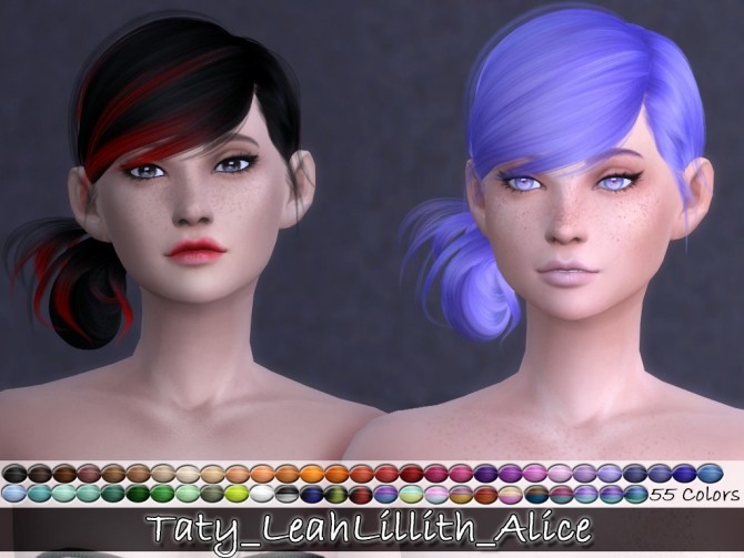 Sims 4 LeahLillith Alice Hair retexture at Taty – Eámanë Palantír