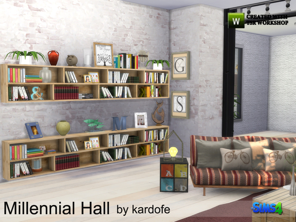 Sims 4 Millennial Hall by kardofe at TSR