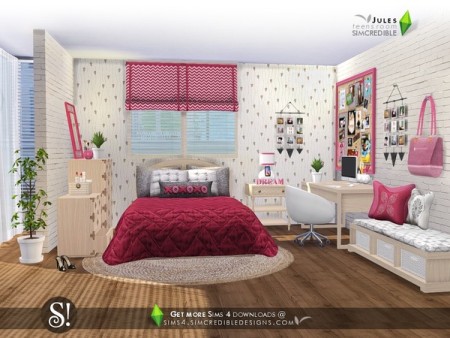 Jules bedroom by SIMcredible at TSR » Sims 4 Updates