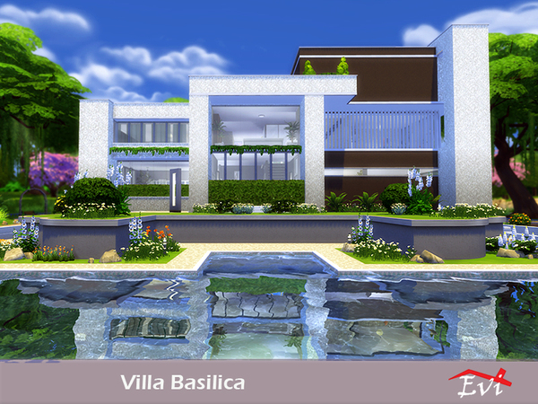 Sims 4 Villa Basilica by evi at TSR