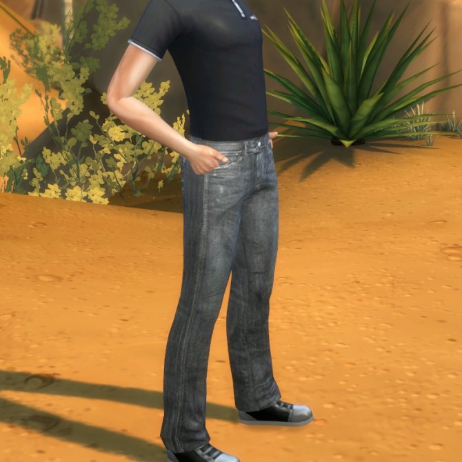 Sims 4 Simple & Casual Designer Jeans for Male by katetblue77 at Mod The Sims