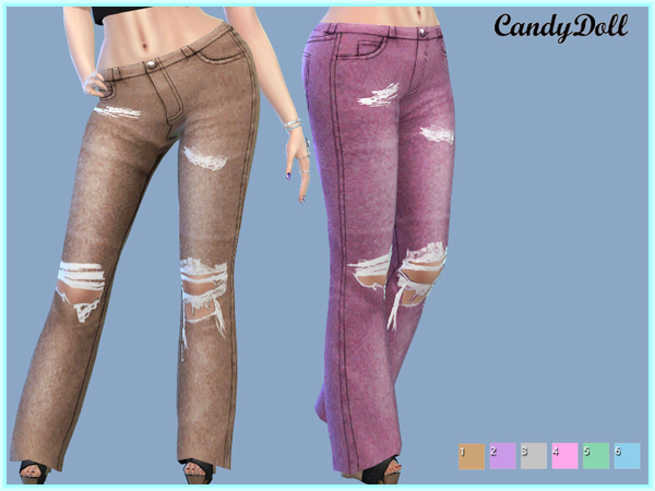 Sims 4 Candy Jeans by CandyDolluk at TSR