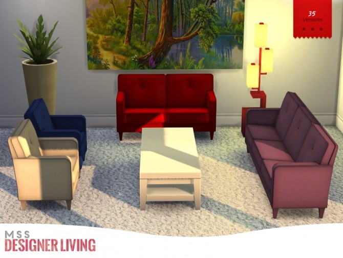 Sims 4 Designer Livingroom at Midnightskysims