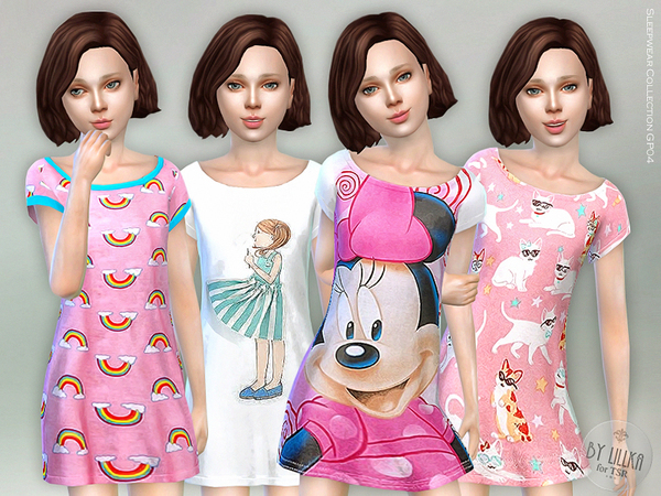 Sims 4 Sleepwear Collection GP04 by lillka at TSR