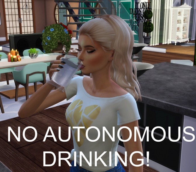 Sims 4 No Autonomous Drinking by taraab at Mod The Sims