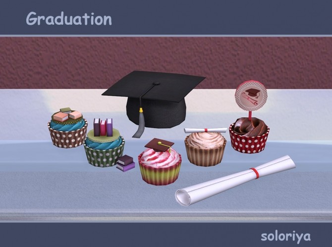 Sims 4 Graduation mini set part 2 at Soloriya