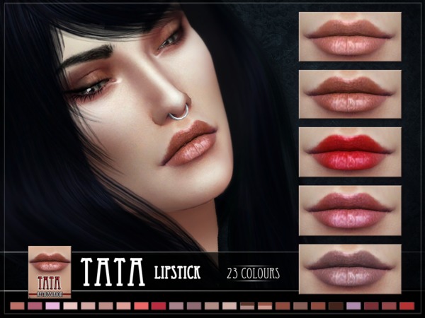 Sims 4 Tata Lipstick by RemusSirion at TSR