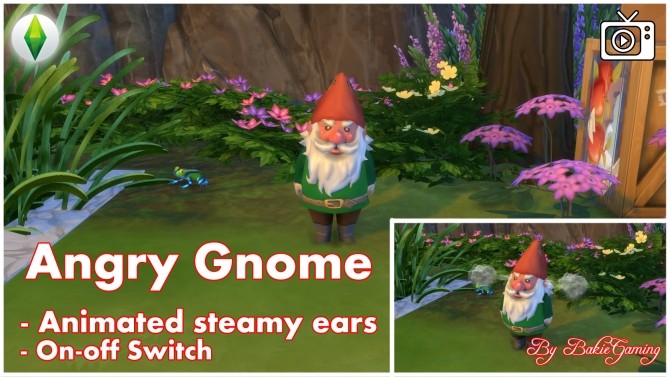 Sims 4 Angry Gnome (Animated) by Bakie at Mod The Sims