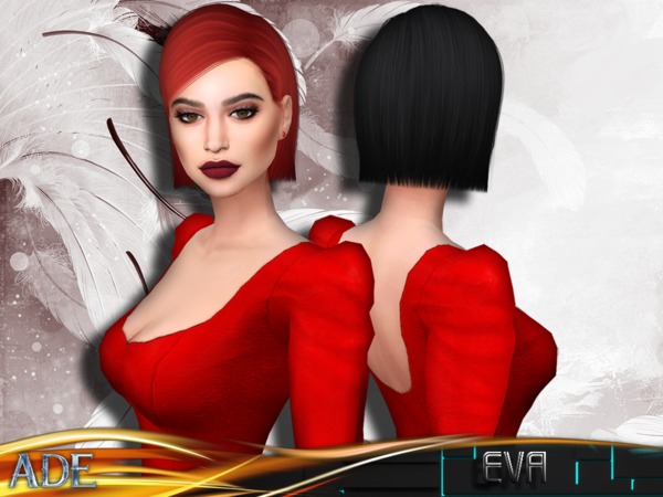 Sims 4 Eva hair by Ade Darma at TSR